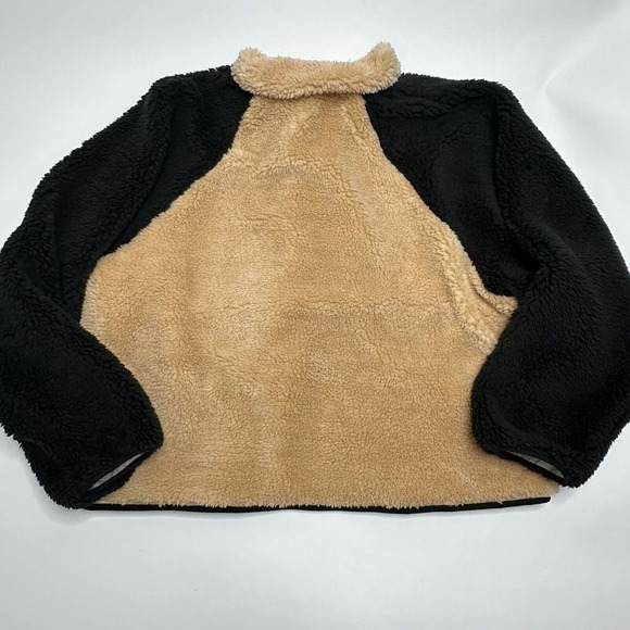 STOIC 1/2 Zip Sherpa Pullover brown black sweater Size XL High Pile Fleece MTN - Picture 5 of 14